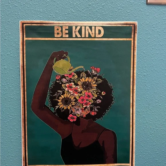 Floral Art Print - Be Kind to Your Mind - Picture 4 of 6